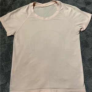 lululemon athletica Light Pink Short Sleeve Tee